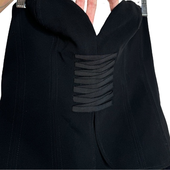 cinq a sept | NWT Dorian Strapless Corset Gown in Black 8 - Picture 9 of 15